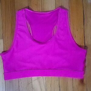 EUC pink mesh-lined sports bra. Hot pink. Fits like medium.